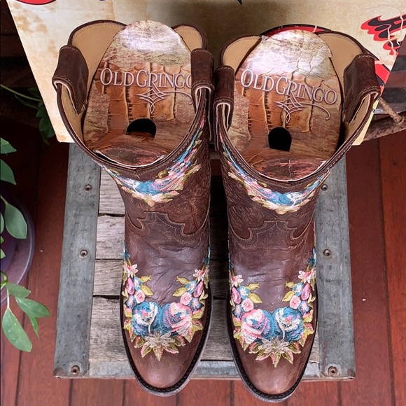 OLD GRINGO NEW! Anna Sui Floral Embroidered Boots - Picture 4 of 8